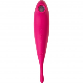 Вакуум-волновой бесконтактный стимулятор клитора SATISFYER Twirling Pro, силикон, красный Вакуум-волновой бесконтактный стимулятор клитора SATISFYER Twirling Pro, силикон, красный