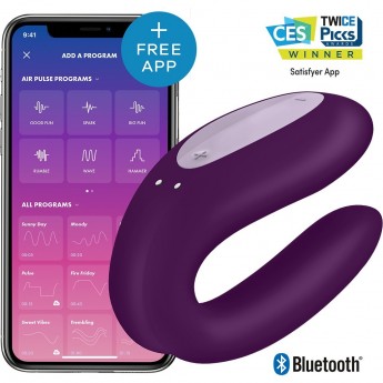 Вибростимулятор для пар SATISFYER DOUBLE JOY VIOLET Вибростимулятор для пар SATISFYER DOUBLE JOY VIOLET